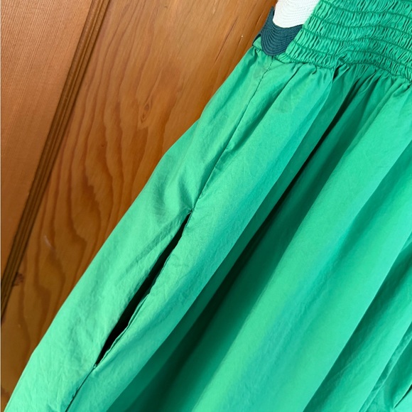 Entro Green Ric Rac Midi Dress Small Adjustable Straps - Picture 9 of 14